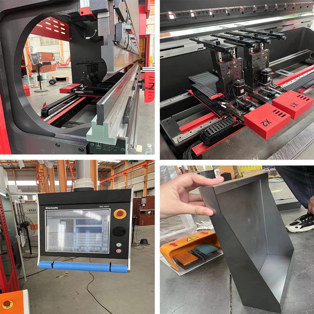 We67K-100t/3200 CNC Steel Plate Bending Machine with Da-53t Controller System