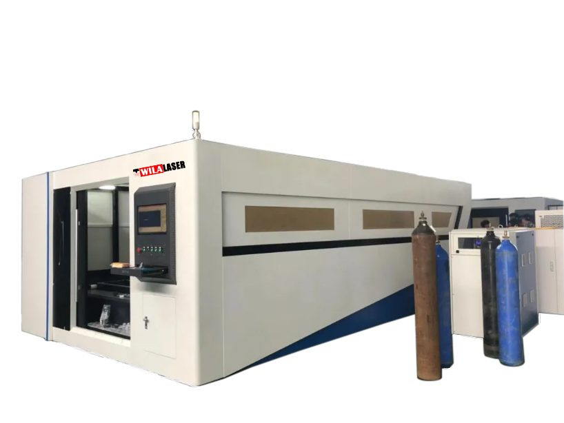 3015 Enclosed Fiber Laser Cutting Machine &mdash; Exchange Table, Beckhoff Control