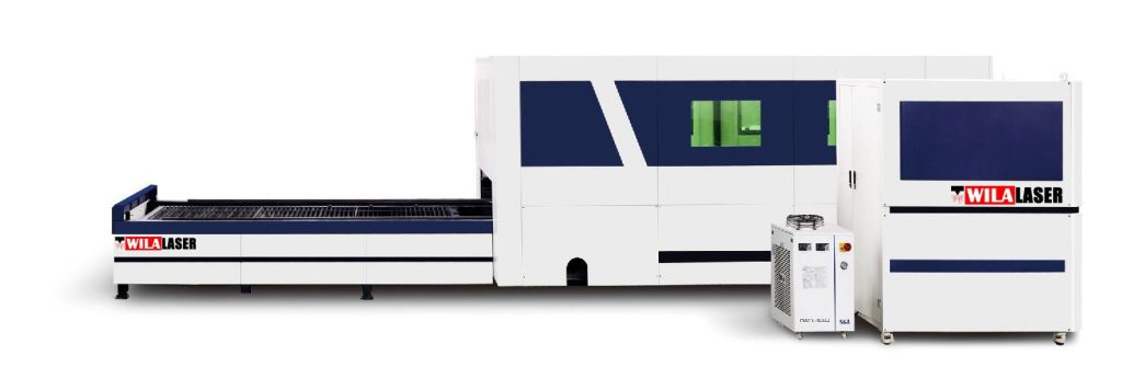 3015 Enclosed Fiber Laser Cutting Machine &mdash; Exchange Table, Beckhoff Control